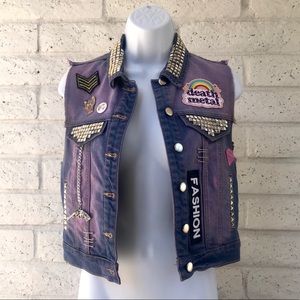 Handmade Punk / Metal Jean Jacket